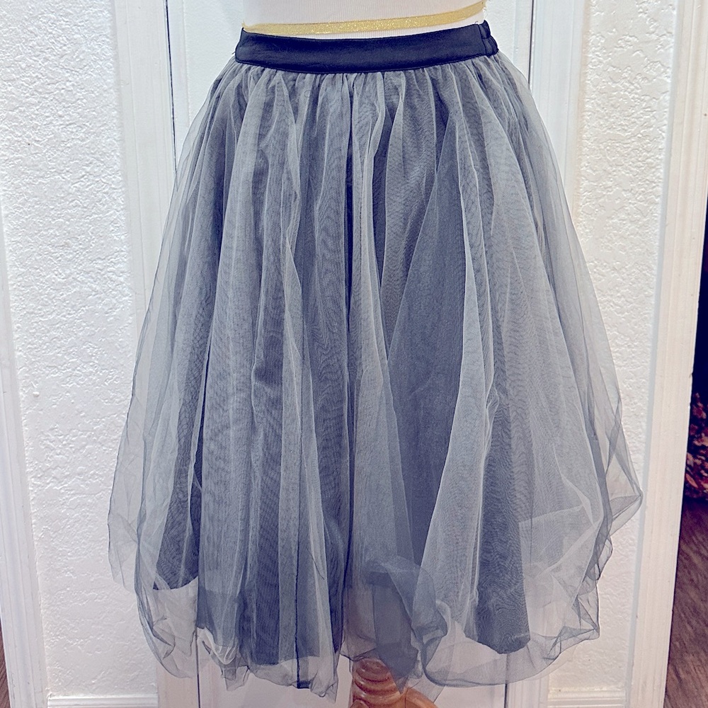 Gray tule skirt